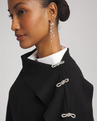 Chico's Clothing Embellished Bow Poncho