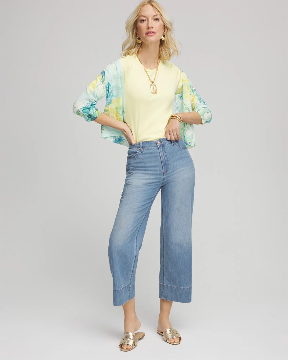 Chico's Clothing Classic Fit Pima Cotton Tee