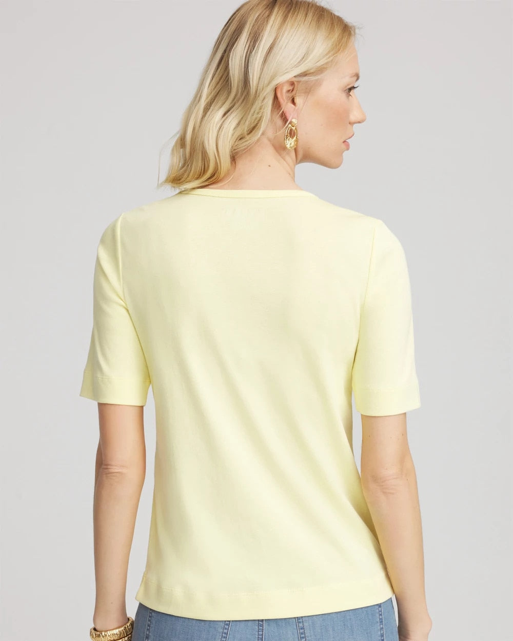 Chico's Clothing Classic Fit Pima Cotton Tee