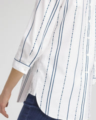 Chico's Clothing No Iron™ Striped Buttonback Stretch Tunic