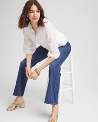 Chico's Clothing Embroidered Cutout Blouse