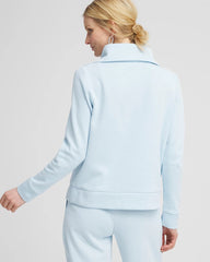 Chico's Clothing Zenergy® Beach Slub Half-Zip Pullover Top