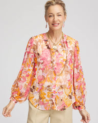 Chico's Clothing Split-Neck Blouse