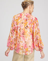 Chico's Clothing Split-Neck Blouse