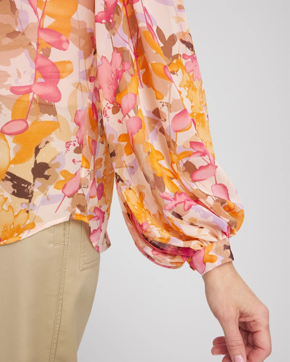 Chico's Clothing Split-Neck Blouse