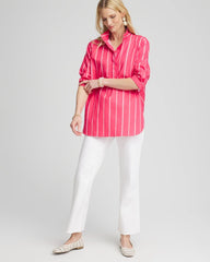 Chico's Clothing No Iron™ Stretch Stripe Tunic