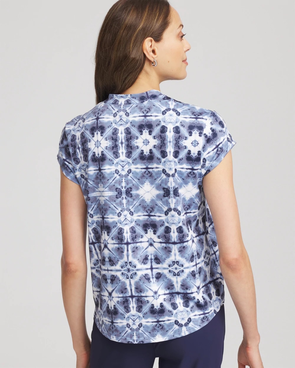 Chico's Clothing Zenergy® UPF Printed Polo Top