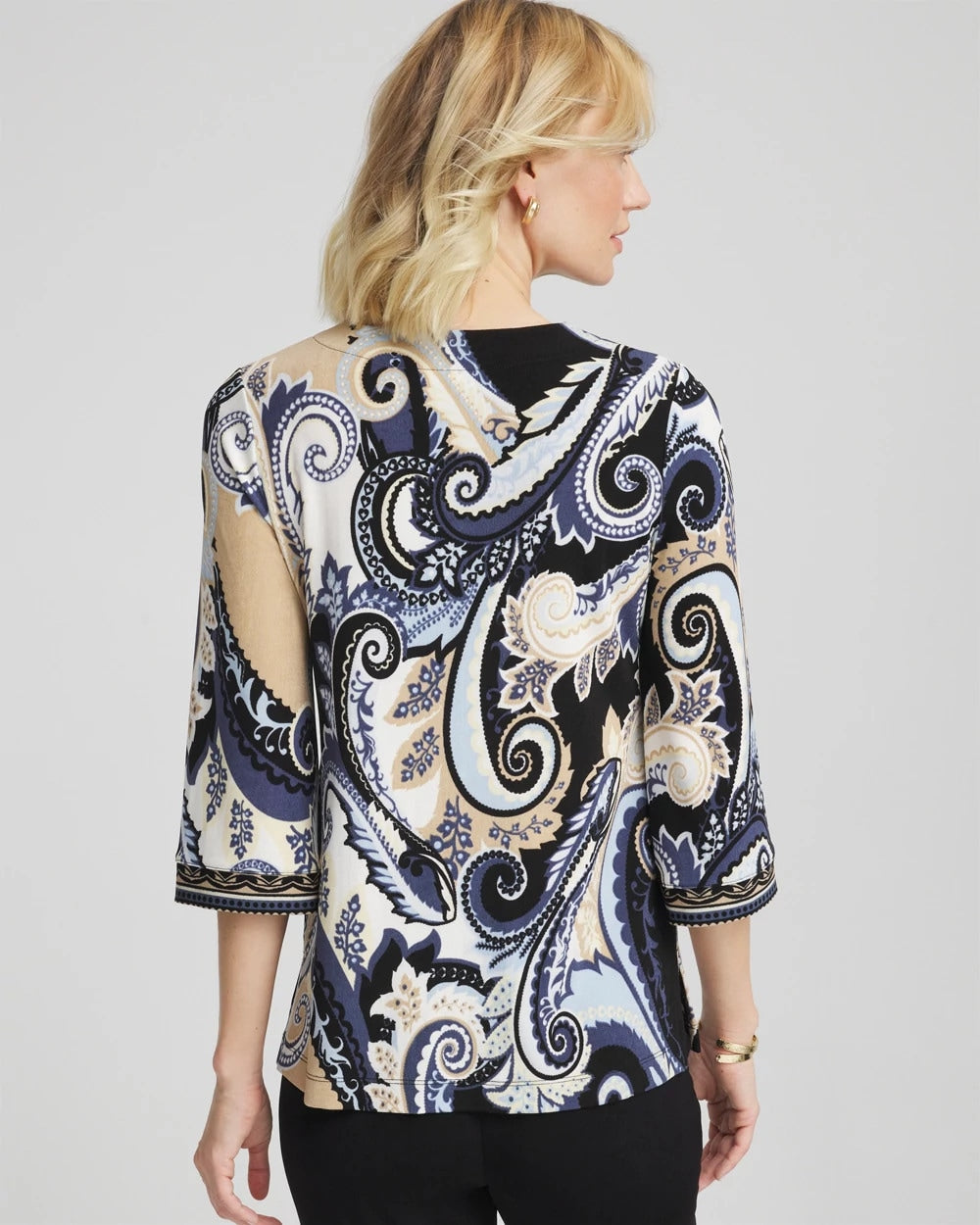 Chico's Clothing Travelers™ Paisley V-Neck Tunic