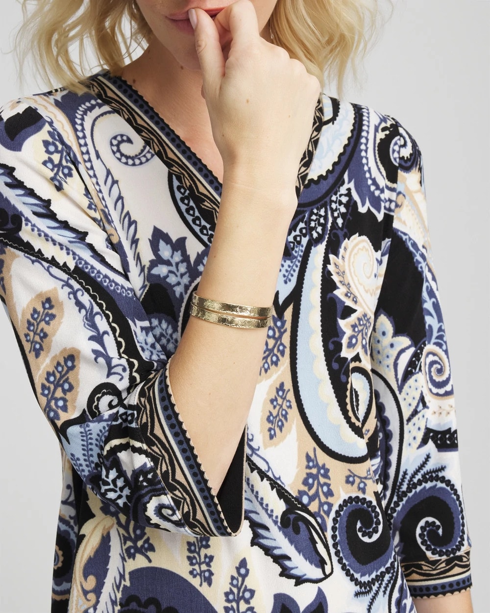 Chico's Clothing Travelers™ Paisley V-Neck Tunic