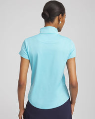 Chico's Clothing Zenergy® UPF Mockneck Short-Sleeve Top