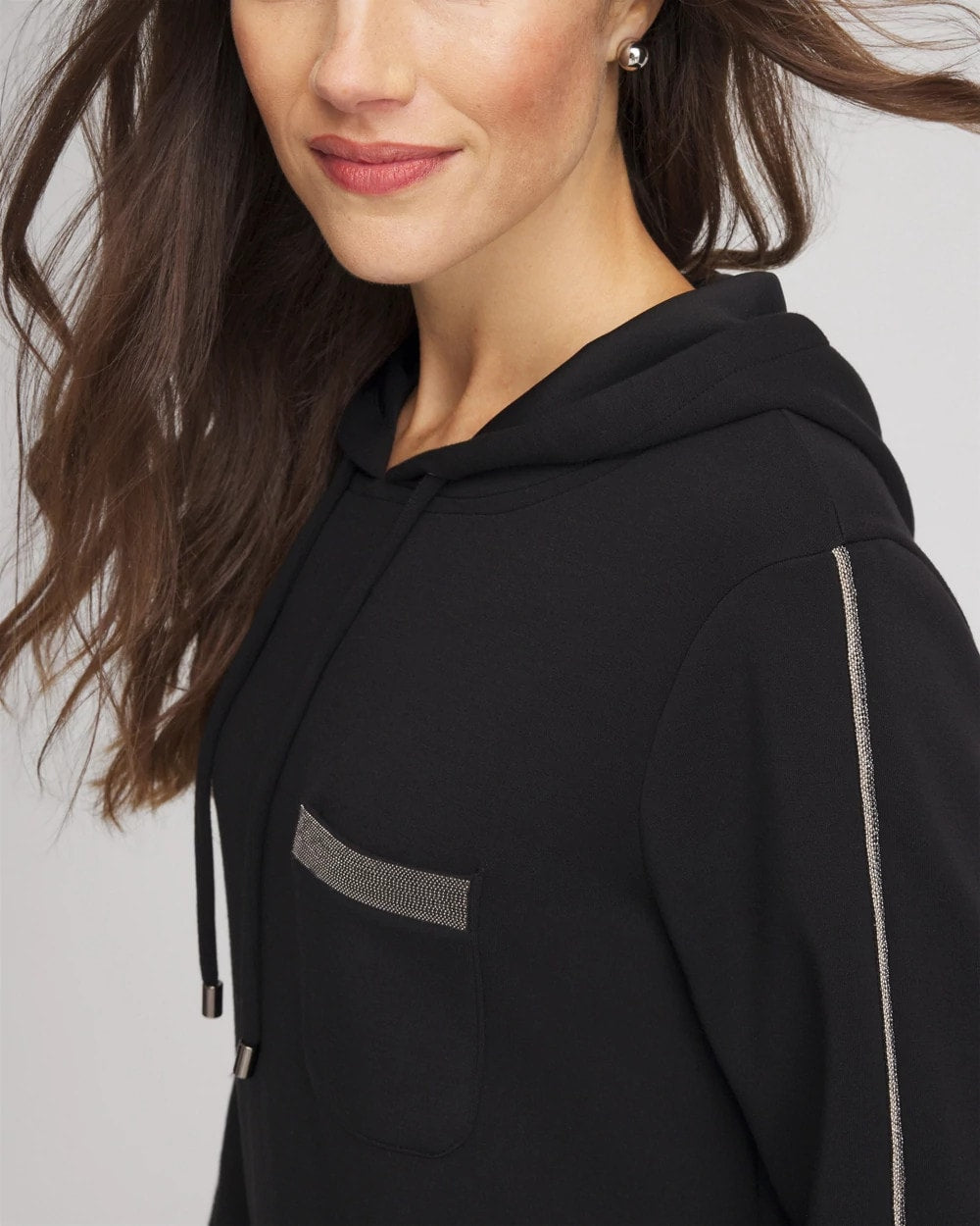 Chico's Clothing Zenergy® Caviar Bead Sweatshirt