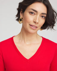 Chico's Clothing Everyday 3/4 Sleeve V-Neck Tee