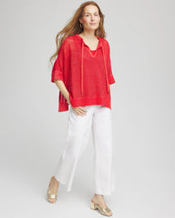 Chico's Clothing Sequin Open Knit Poncho