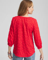Chico's Clothing Embellished Valentine's Day Blouse