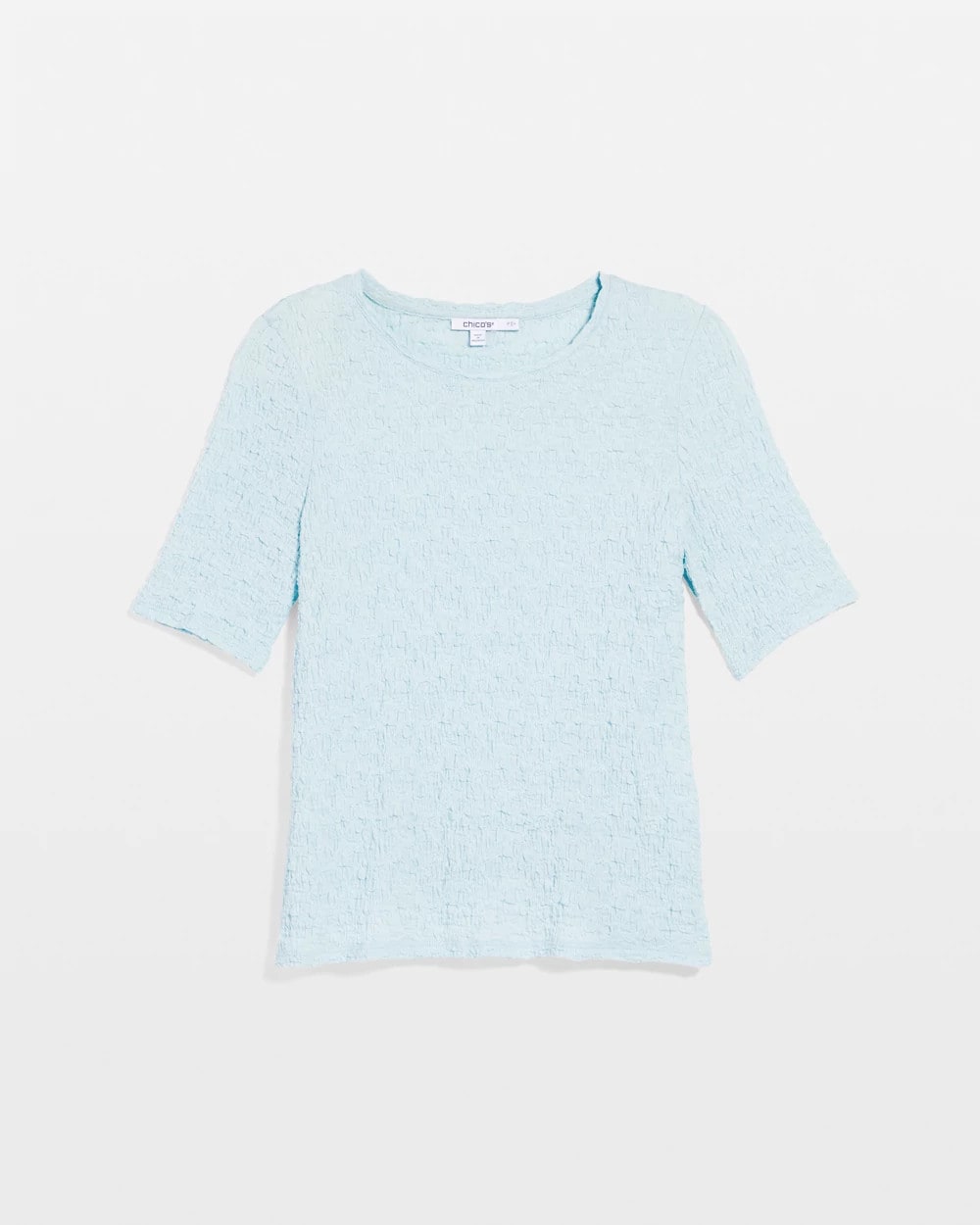Chico's Clothing Textured Short-Sleeve Tee