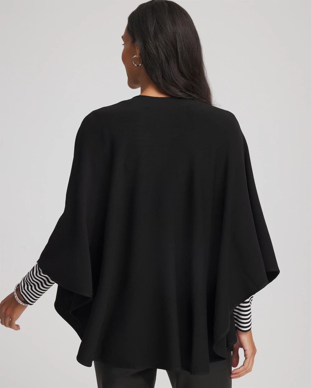 Chico's Clothing Crepe Open-Front Ruana