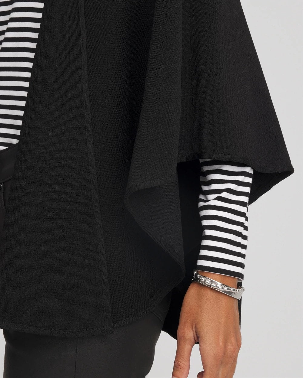 Chico's Clothing Crepe Open-Front Ruana