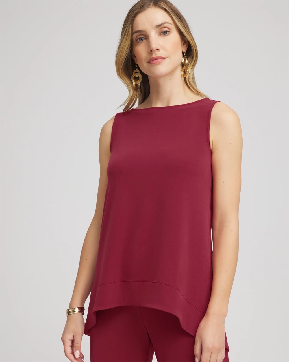 Chico's Clothing Travelers™ Knit High-Low Hem Top