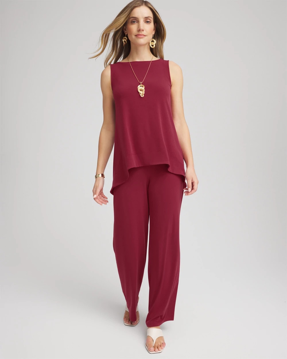 Chico's Clothing Travelers™ Knit High-Low Hem Top