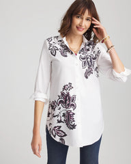 Chico's Clothing No Iron™ Floral Stretch Tunic