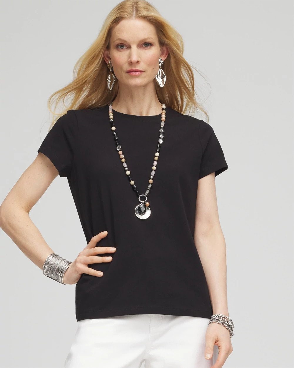 Chico's Clothing Perfect Crewneck Tee