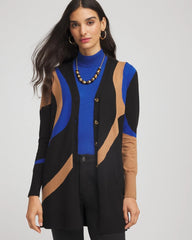 Chico's Clothing Ella Colorblock Cardigan Sweater