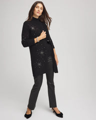 Chico's Clothing Rhinestone Embellished Cardigan