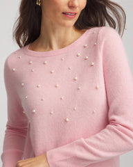 Chico's Clothing Embellished Cashmere Pullover Sweater