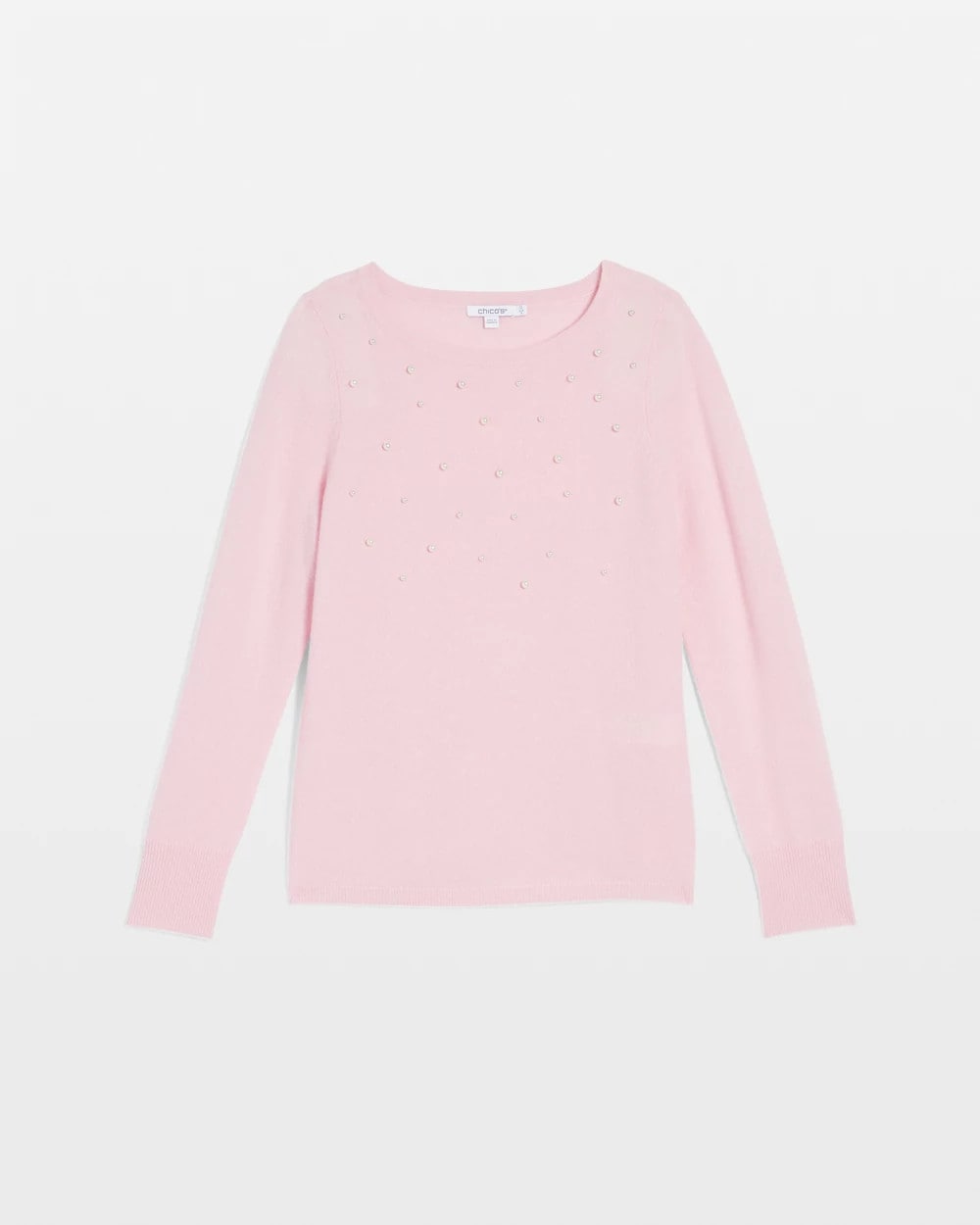 Chico's Clothing Embellished Cashmere Pullover Sweater