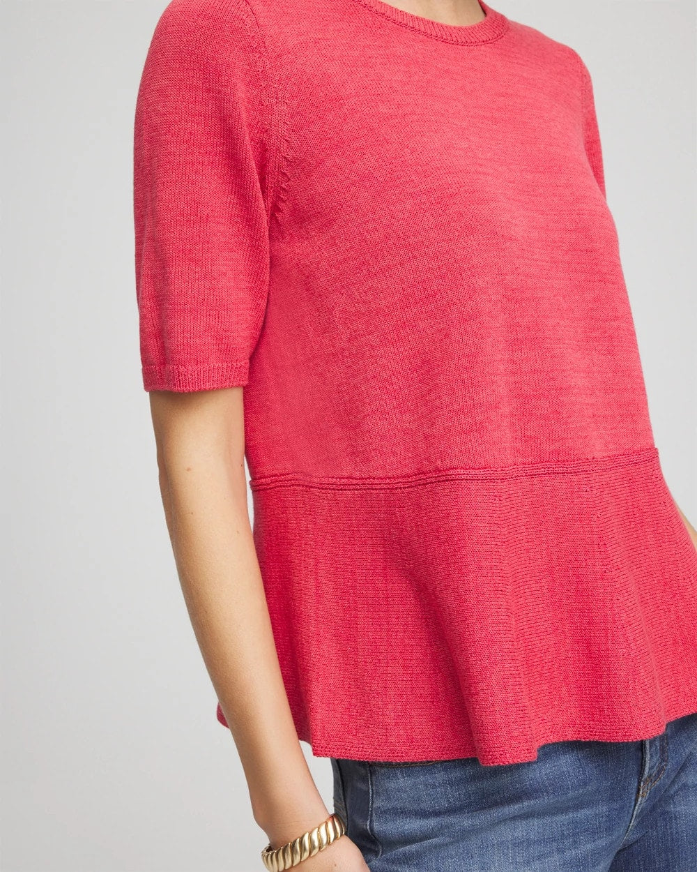Chico's Clothing Pullover Peplum Sweater