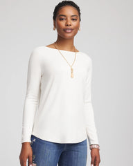 Chico's Clothing Ella Bateau Pullover Sweater