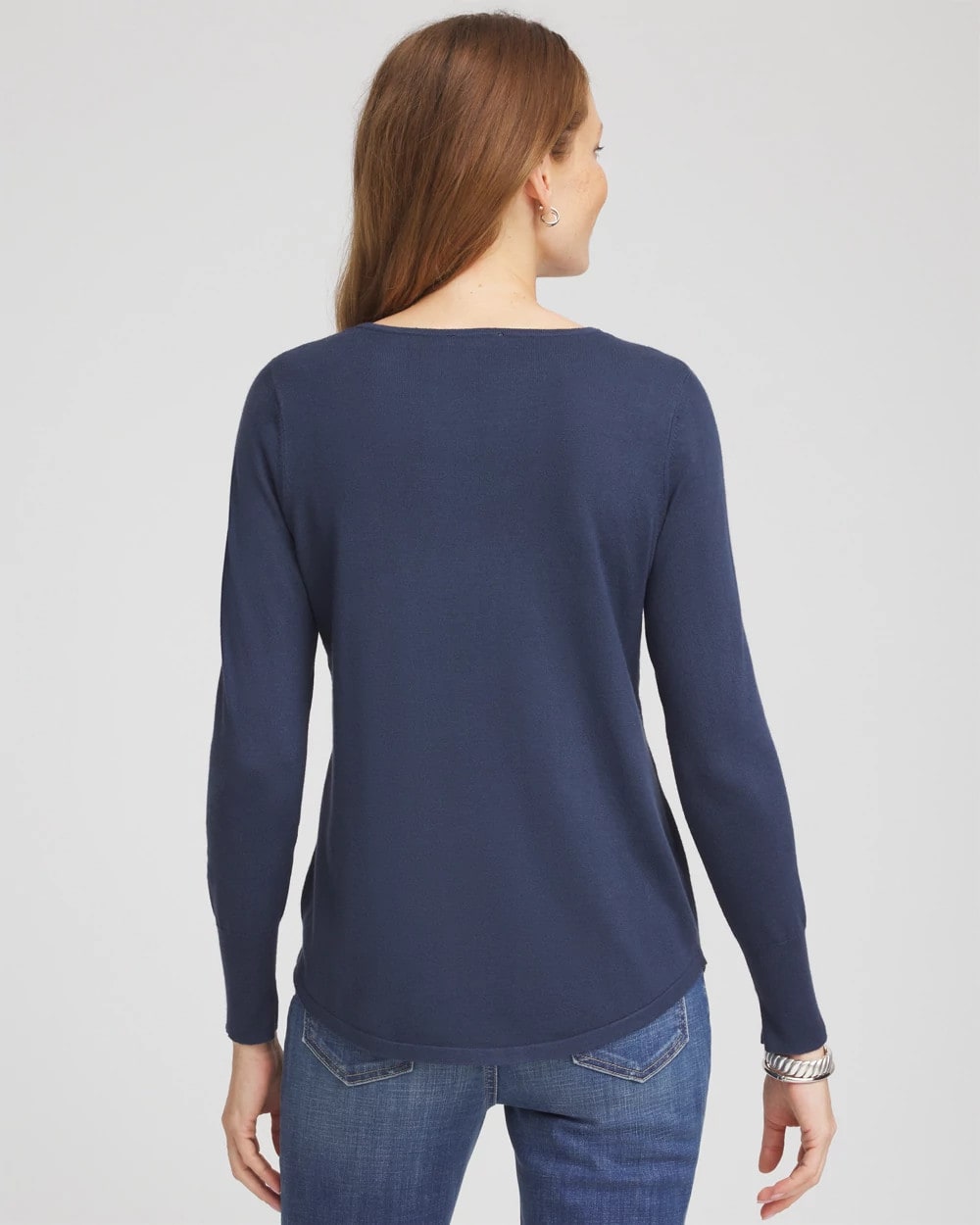 Chico's Clothing Ella Embellished V-Neck Sweater