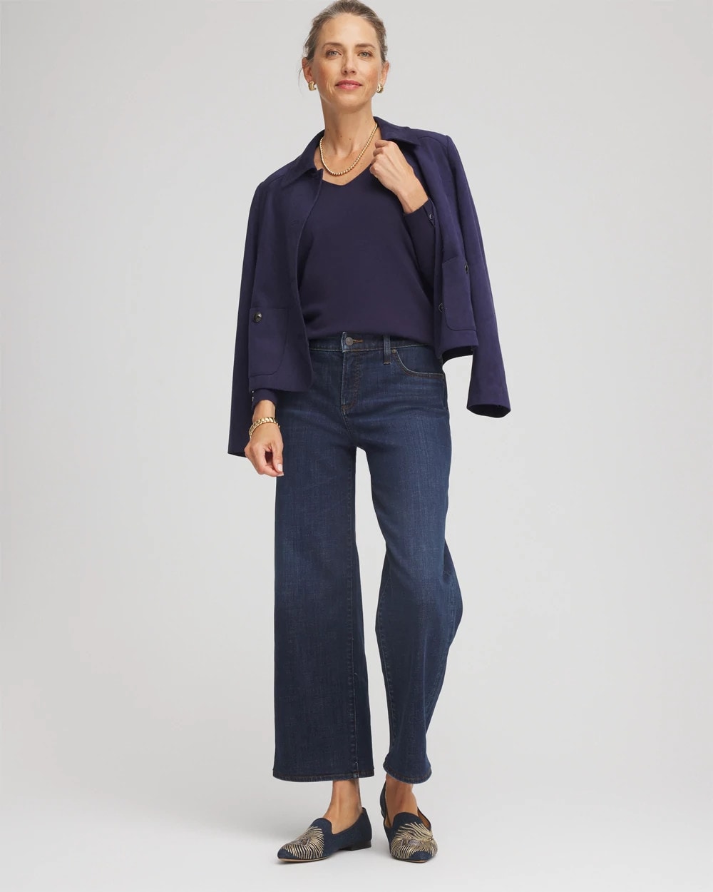 Chico's Clothing Ella V-Neck Pullover Sweater