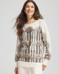 Chico's Clothing Art Deco Dolman Pullover Sweater