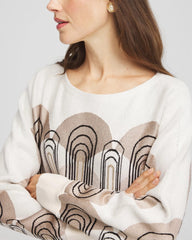 Chico's Clothing Art Deco Dolman Pullover Sweater