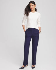Chico's Clothing Button Shoulder Crewneck Pullover