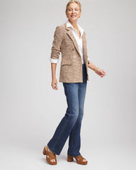 Chico's Clothing Tweed Double-Breasted Blazer