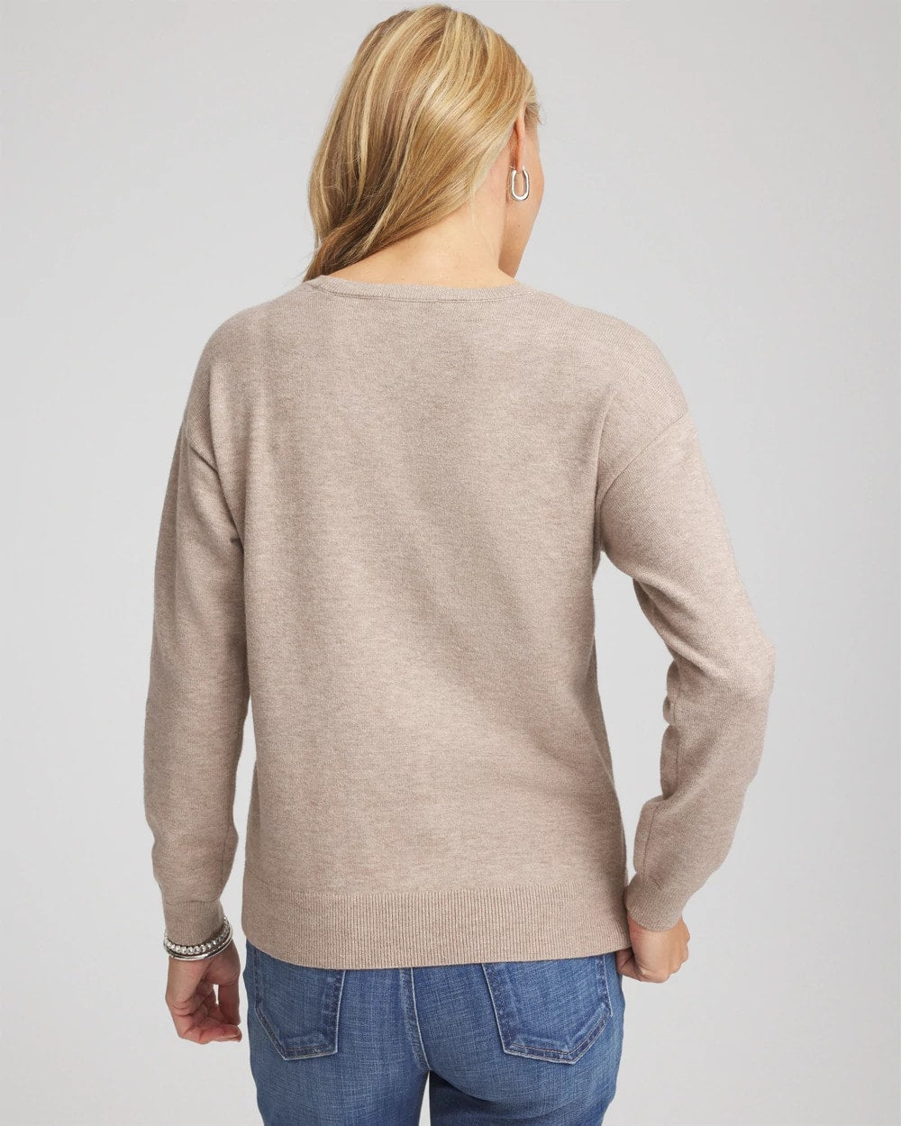 Chico's Clothing Floral Sequined Pullover