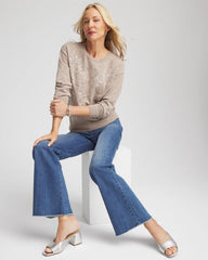 Chico's Clothing Floral Sequined Pullover