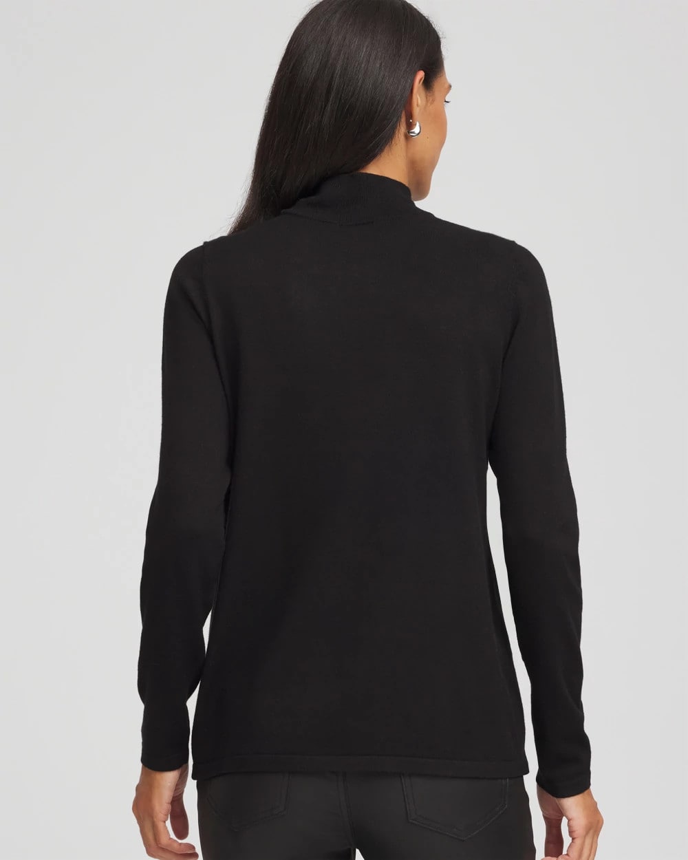 Chico's Clothing Ella Embellished Mockneck Sweater