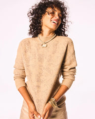 Chico's Clothing Jacquard Mockneck Pullover