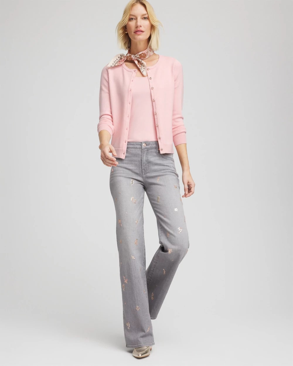 Chico's Clothing Crewneck Cardigan