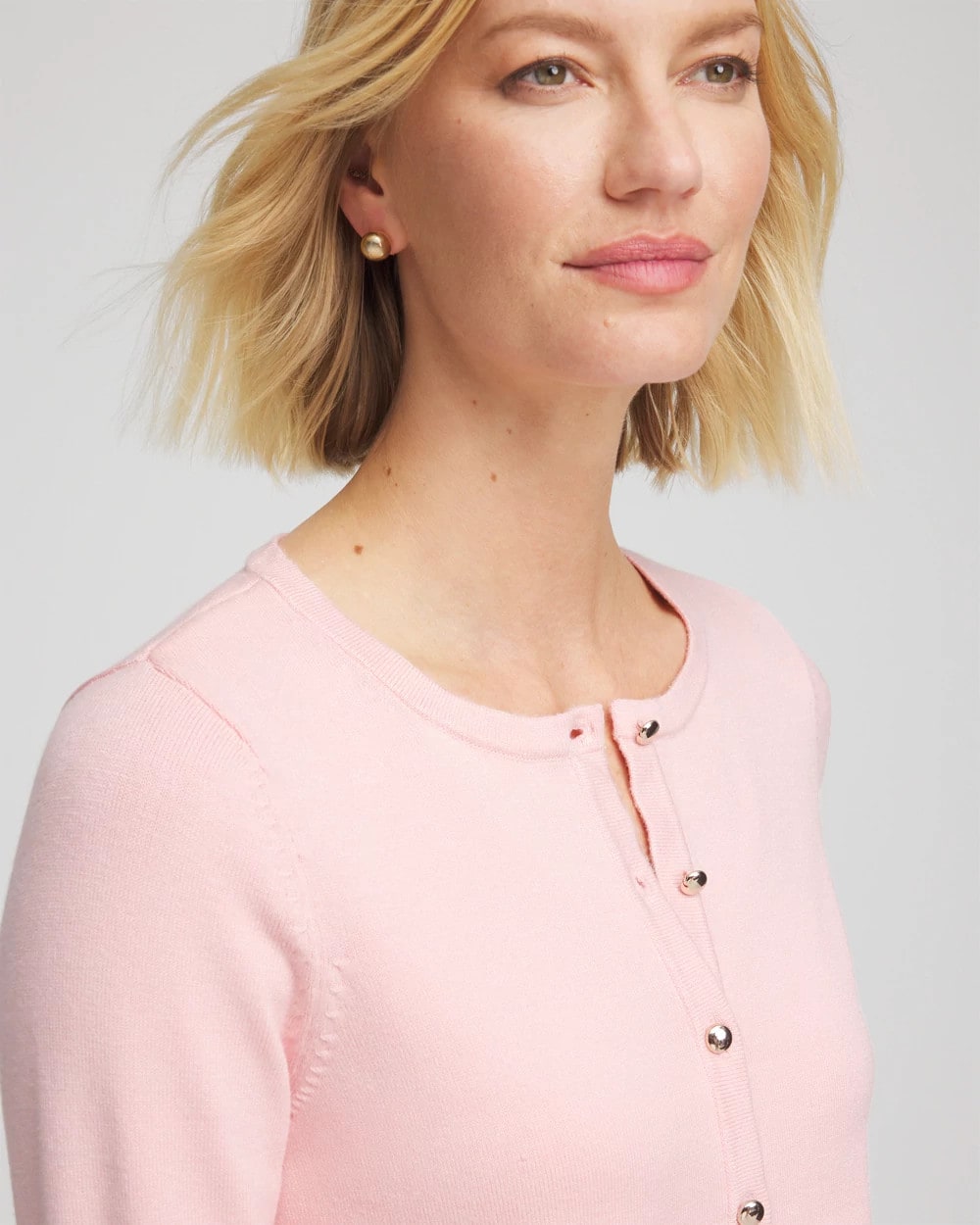 Chico's Clothing Crewneck Cardigan