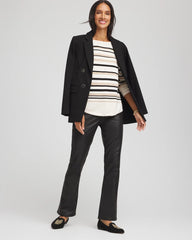 Chico's Clothing Ella Stripe Boatneck Sweater
