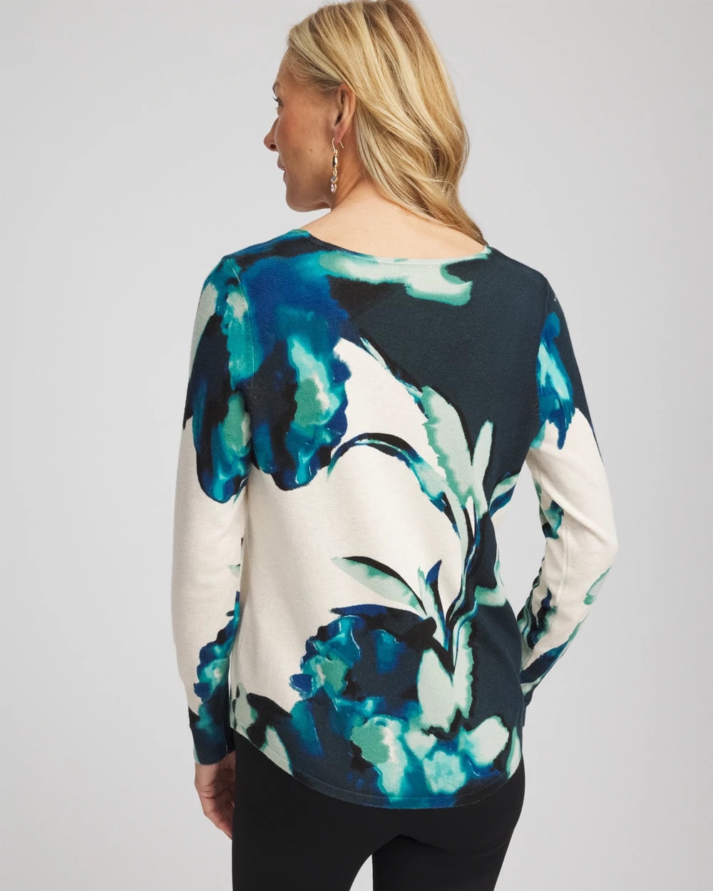 Chico's Clothing Ella Glacier V-Neck Pullover
