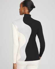 Chico's Clothing Ella Turtleneck Intarsia Sweater