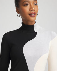 Chico's Clothing Ella Turtleneck Intarsia Sweater