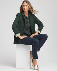 Chico's Clothing Single-Breasted Sweater Blazer