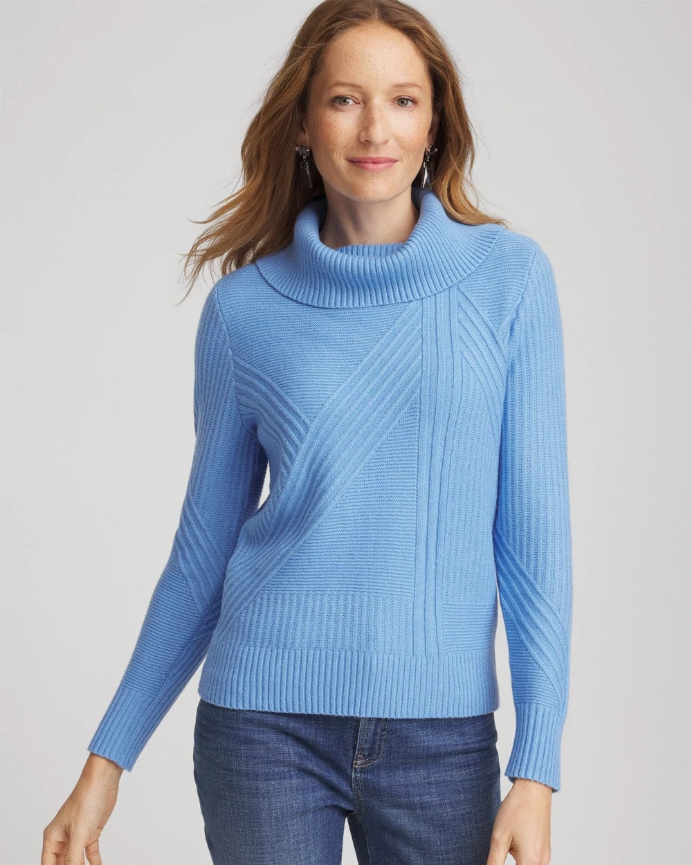 Chico's Clothing Ribbed Cowlneck Sweater