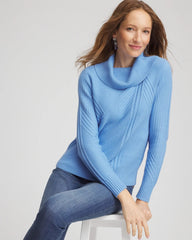 Chico's Clothing Ribbed Cowlneck Sweater